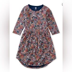 Tea Collection 3/4 Sleeve Midi Dress in Andes Floral